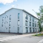 Nurmeksen yhteisöpiha, puu ulkoverhous